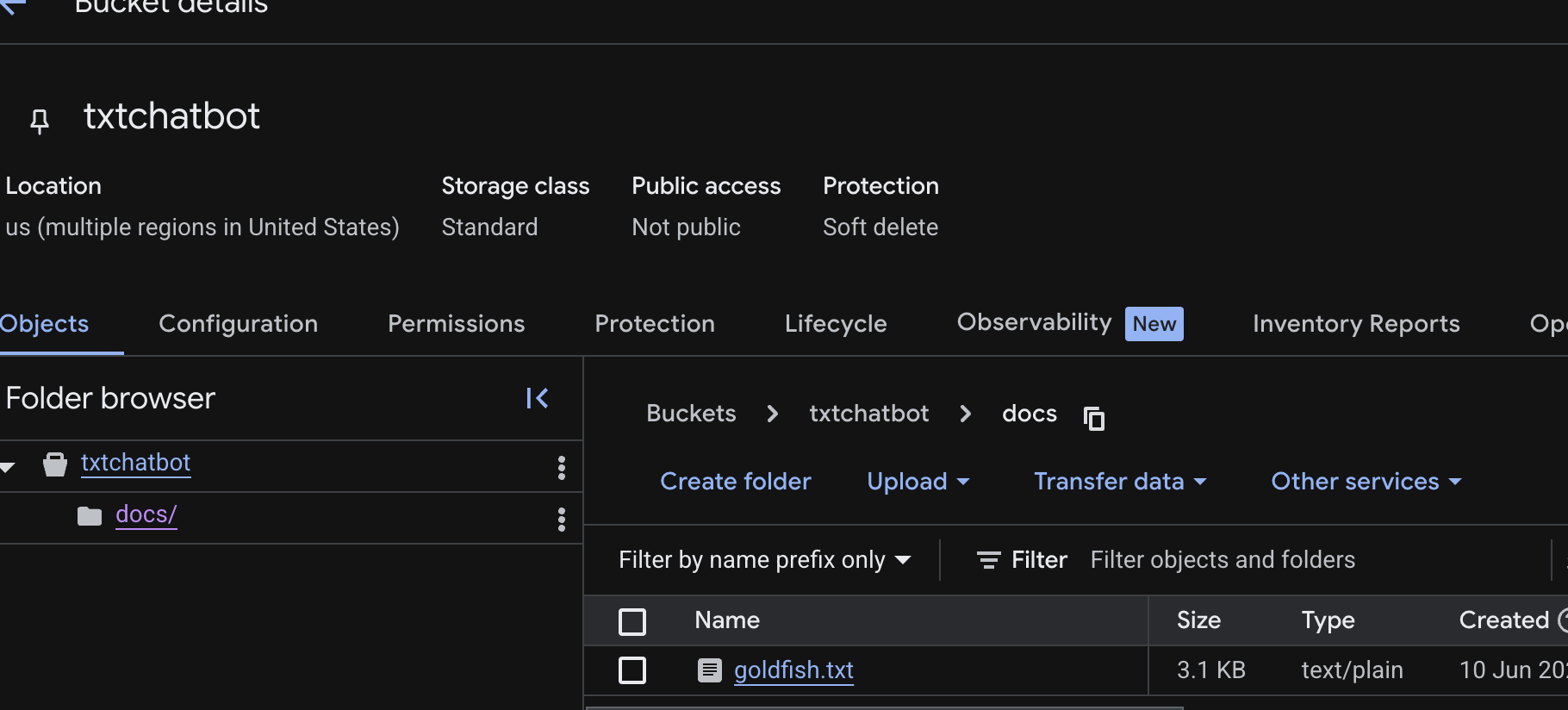 Cloud Storage Document Upload